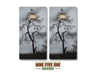 Eagle on Tree Cornhole Board Set