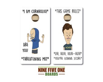 Cornholio White Cornhole Board Set