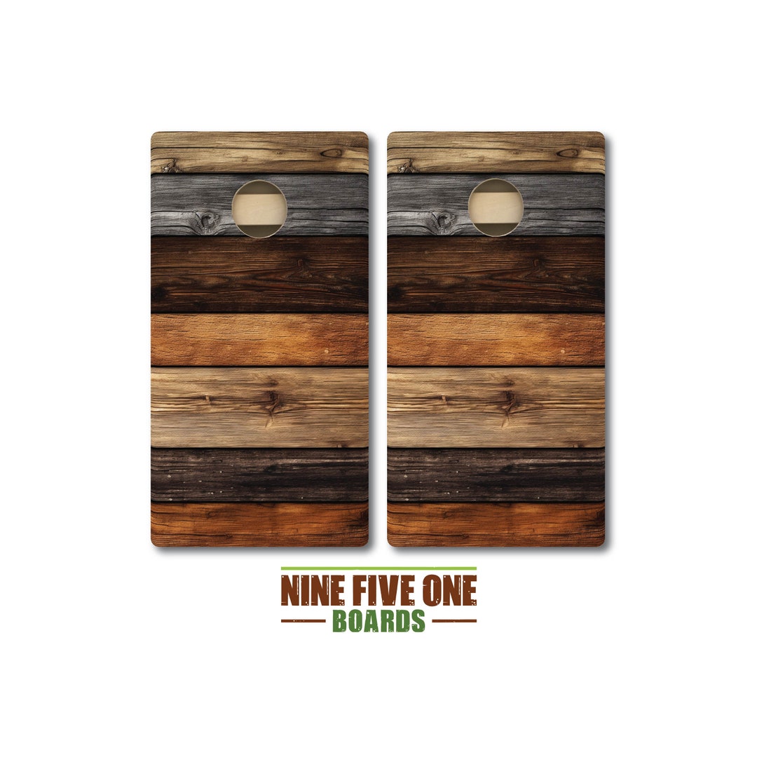 Tournament Cornhole Bundle Options - Stained Eagle & Flag - 2'x4' Regulation - 3/4″ Baltic Birch ScoreBrace UV Direct Print UV Clear Coat