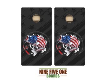 American Fish Quality Cornhole Board Set