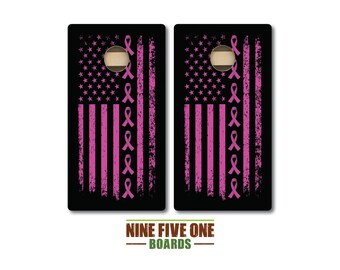 Cancer 1 Cornhole Board Set