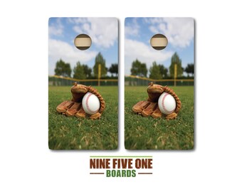 Baseball 3 Cornhole Board Set