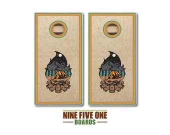 Campfire Cornhole Board Set