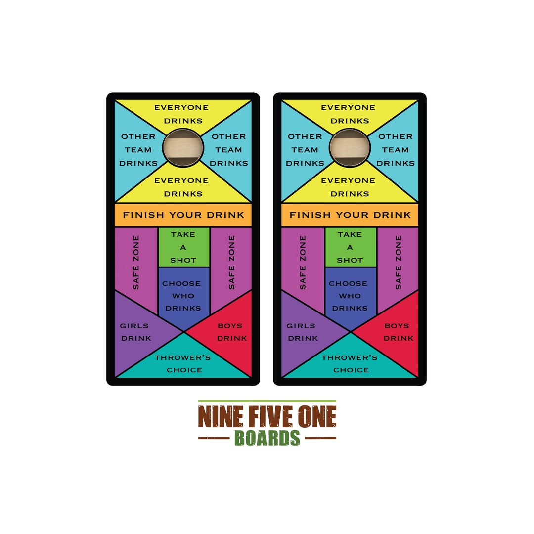 Tournament Cornhole Bundle Options - Stained Eagle & Flag - 2'x4' Regulation - 3/4″ Baltic Birch ScoreBrace UV Direct Print UV Clear Coat