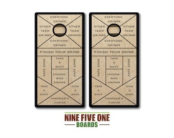 Drinking Game Cornhole Board Set