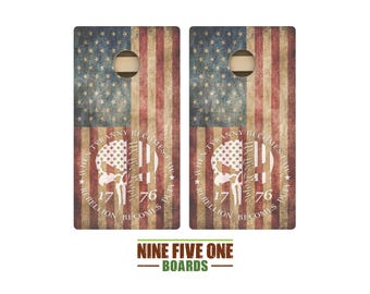 Tyranny Flag Cornhole Board Set