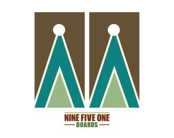 Geo Triangle Photo Cornhole Board Vinyl Wrap Cornhole Boards Decals Cornhole Boards Decks Cornhole Board Sticker Cornhole Board Skin