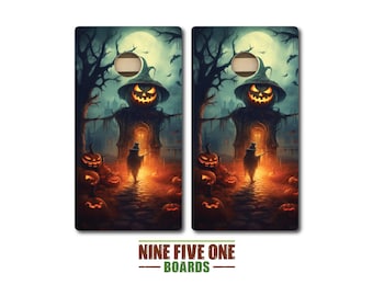 Pumpkin Crow Cornhole Board Set