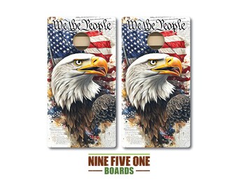 We The People Eagle Cornhole Board Set