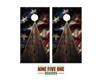 Faded Triangle Flag Cornhole Board Vinyl Wrap Cornhole Boards Decals Cornhole Boards Decks Cornhole Board Sticker Cornhole Board Skin