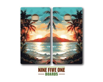 Beach 11 Cornhole Board Set