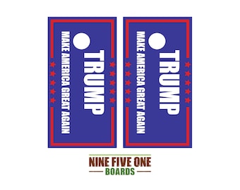 Trump Cornhole Board Vinyl Wrap Cornhole Boards Decals Cornhole Boards Decks Cornhole Board Sticker Cornhole Board Skin