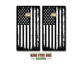 White American Flag Cornhole Board Set