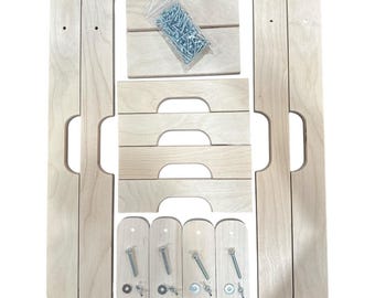 DIY - Mini 12x24 DIY Cornhole Kit - Plain (Tops, Frames, Legs, & Leg Braces) 18mm (3/4") Baltic Birch - Free Shipping! Kids Cornhole Kits