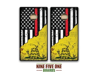 Thin Red Line Center DTOM 1 Cornhole Board Set