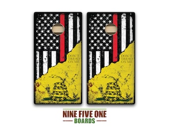 Thin Red Line Center DTOM 1 Cornhole Board Set