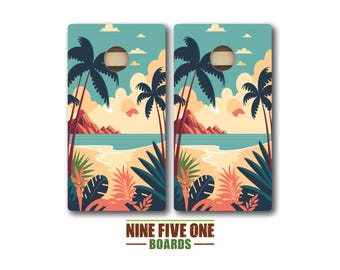 Beach 17 Cornhole Board Set