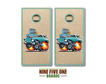 Hot Rod Cornhole Board Set