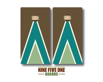 Geo Triangle Cornhole Board Set
