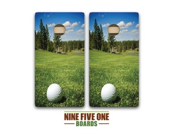 Golf 3 Cornhole Board Set