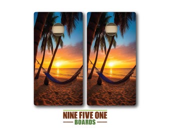 Beach 2 Cornhole Board Set