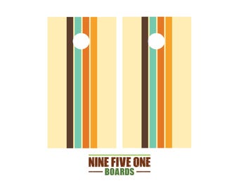 Retro Photo Cornhole Board Vinyl Wrap Cornhole Boards Decals Cornhole Boards Decks Cornhole Board Sticker Cornhole Board Skin