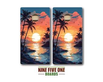 Beach 10 Cornhole Board Set