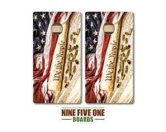 We The People Cornhole Board Set