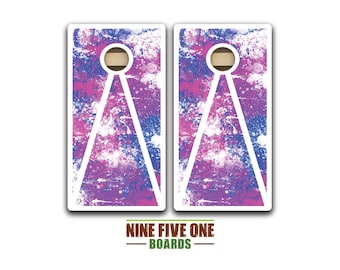 Watercolor Classic Cornhole Board Set