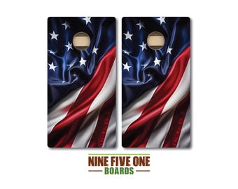 Split Flag Cornhole Board Set