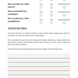 Lista de verificação e planejamento de cuidados com cabelos naturais para mulheres negras (PDF digital) imagem 6