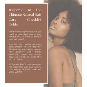 Lista de verificação e planejamento de cuidados com cabelos naturais para mulheres negras (PDF digital) imagem 4
