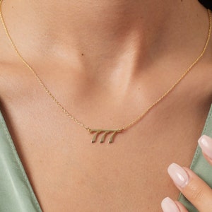 Angel Number Necklace - 925 Sterling Silver - 777 Necklace - Luck Number Necklace - Custom Number Pendant - Summer Jewelry - Trending Now