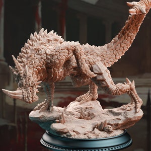 Monodrake - 32mm Scale Miniature - TTRPG Minis - DM Stash - 5e compatible - 3D Printed - Resin - Huge Creature