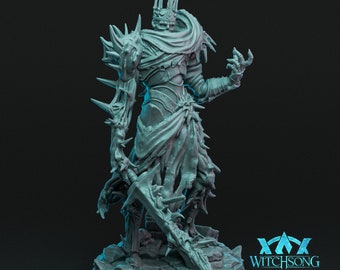 Once Dead King - Witchsong Miniatures - 3D Printed - Resin - 32mm Scale Figure - Multiple sizes available - D&D Boss Mini