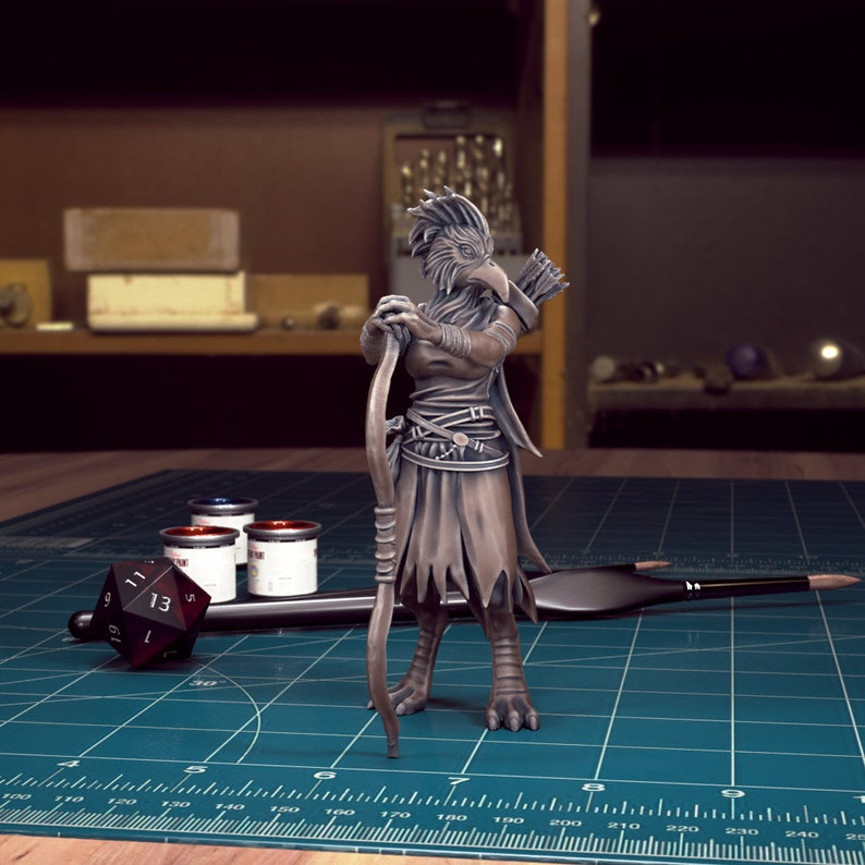 Aarakocra Rangers - 32mm Scale Miniatures - Resin 3D Printed D&D Figures - TytanTroll - Character Minis
