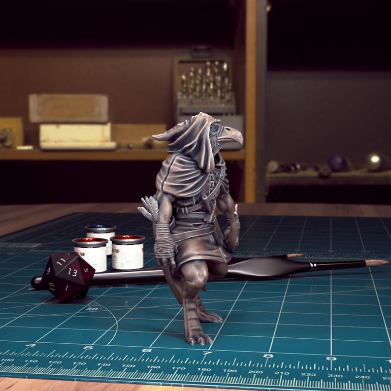 Aarakocra Rangers - 32mm Scale Miniatures - Resin 3D Printed D&D Figures - TytanTroll - Character Minis