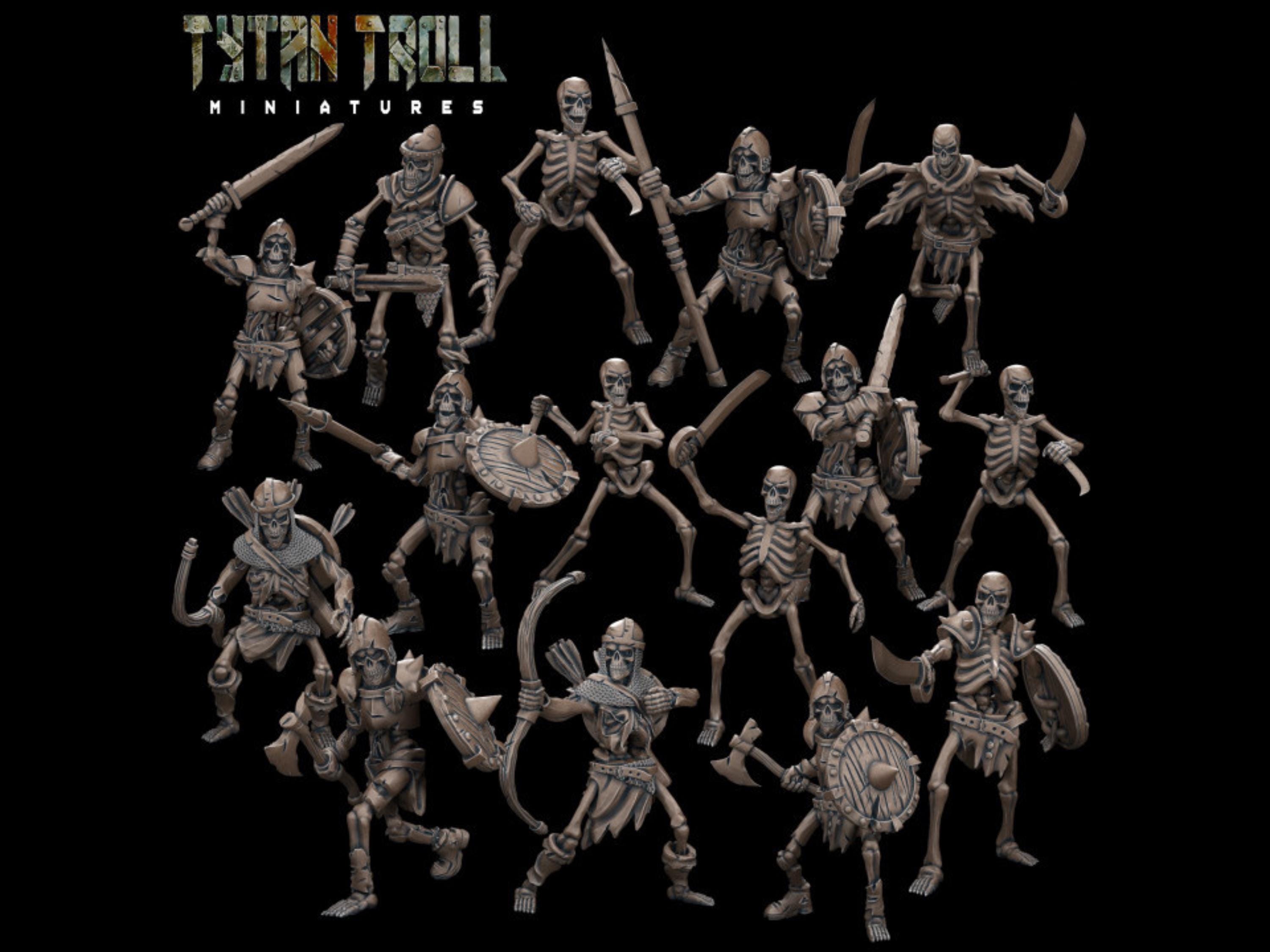 Warrior Mummy – Bones Reaper Miniature Figure, 35mm Resin, D&D RPG Wargame Undead