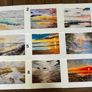 Coastal Watercolor Scenes