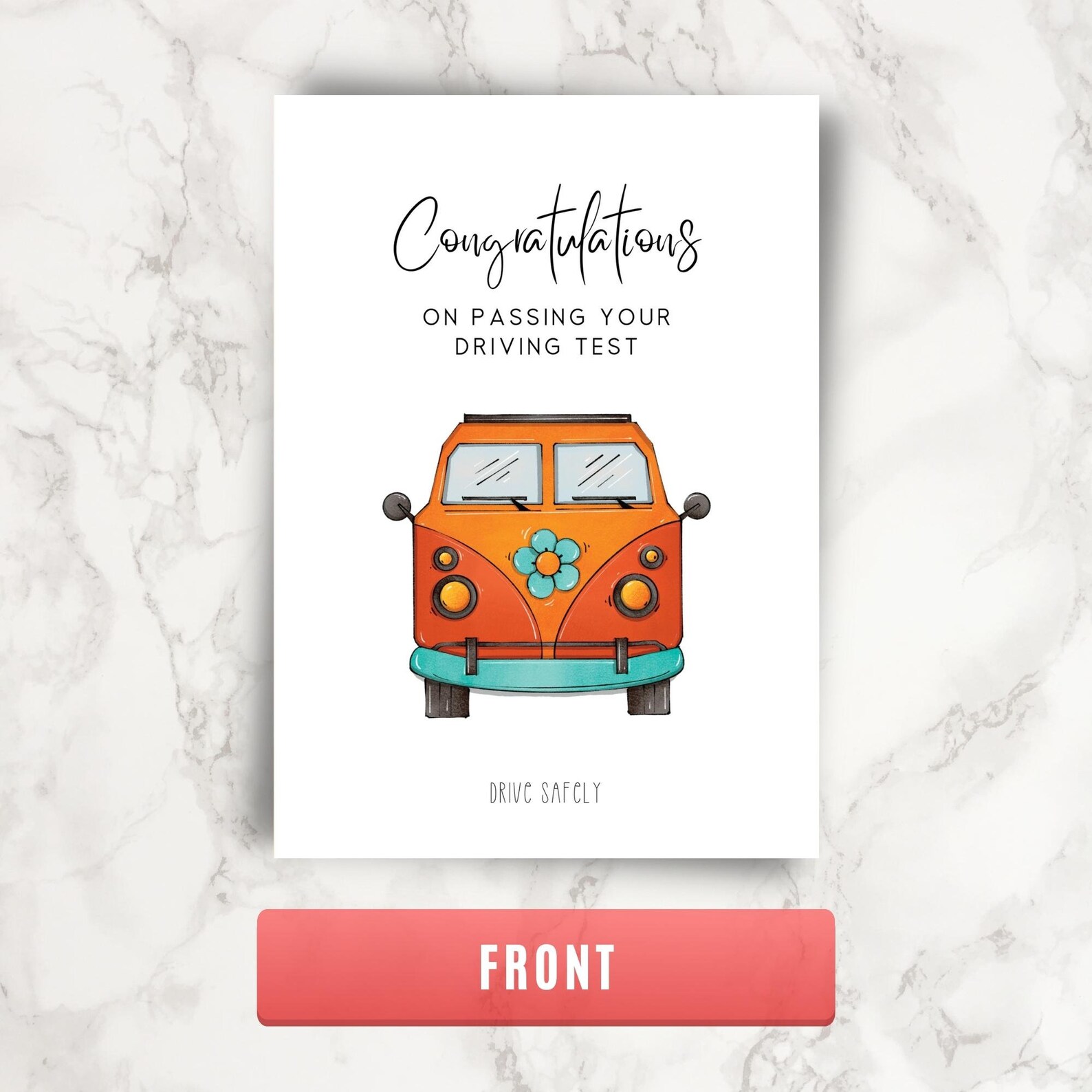 Printable Driving Test Card, New Driver Card, Driving Test Gift ...