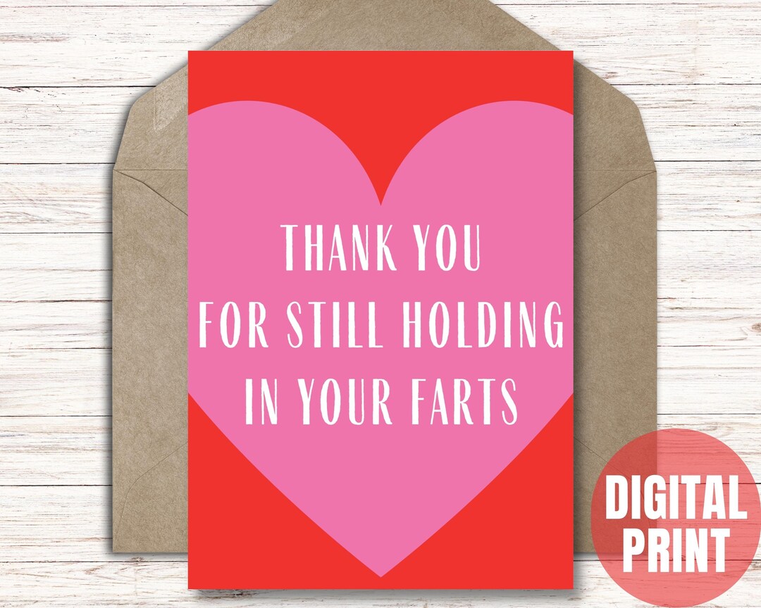 Funny Valentine Card for Husband, Downloadable Valentine Card for Him ...