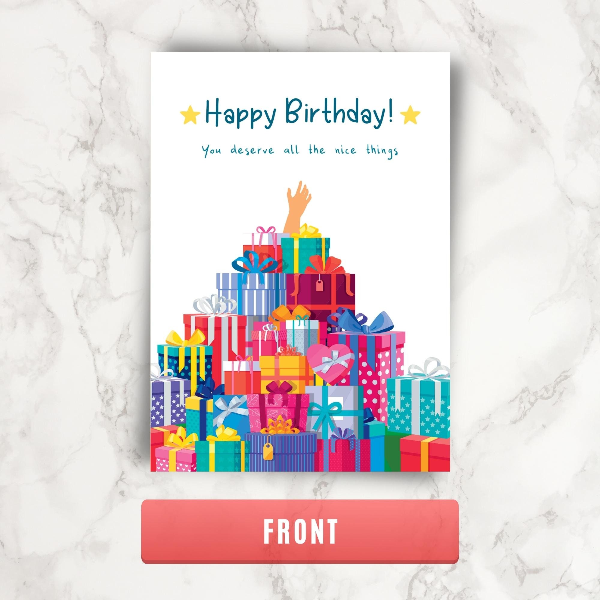 Printable Birthday Card Funny Gift for Friend Printable - Etsy