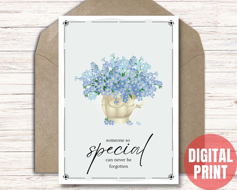 Condolence Card, Digital Sympathy Card, Thinking of You Card for Loss ...