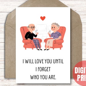 Tarjeta de San Valentín imprimible, tarjeta de San Valentín divertida, tarjeta digital romántica para él, descarga instantánea PDF JPG 5x7 tarjeta cortada y doblada