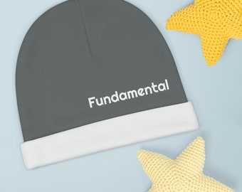 Fundamental funny Baby Beanie, grey