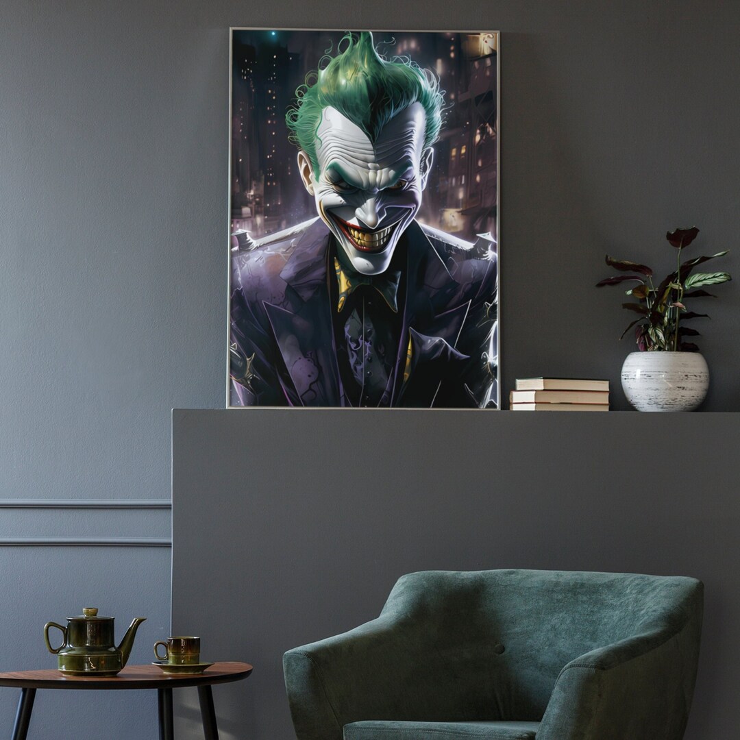 The Joker Wall Art Unique Prints for Home Decor Affordable Etsy