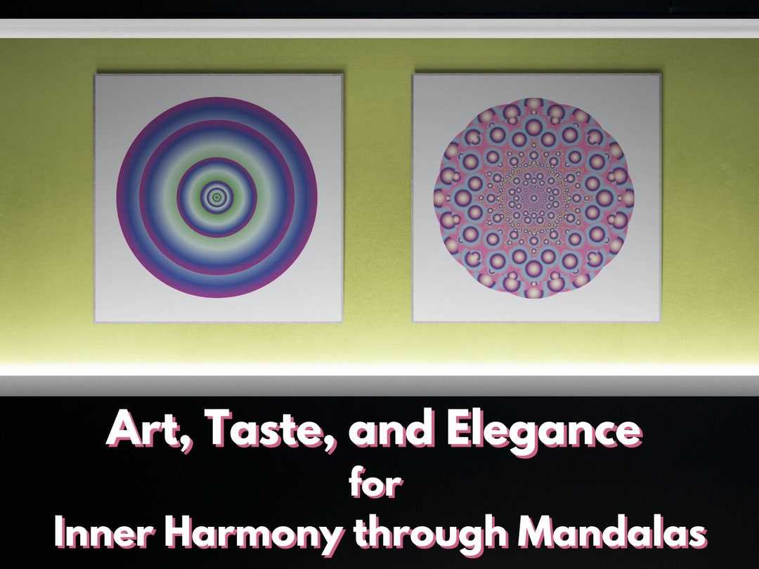 Vibrant Mandala Art Set: Sacred Geometry Prints (digital Download) - Etsy