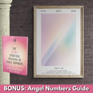 Angel Numbers, 222, Aura Poster, Aura Print, Aura Angel Number Posters, Affirmation Cards Printable, Angel Aura, Divine Feminine Art
