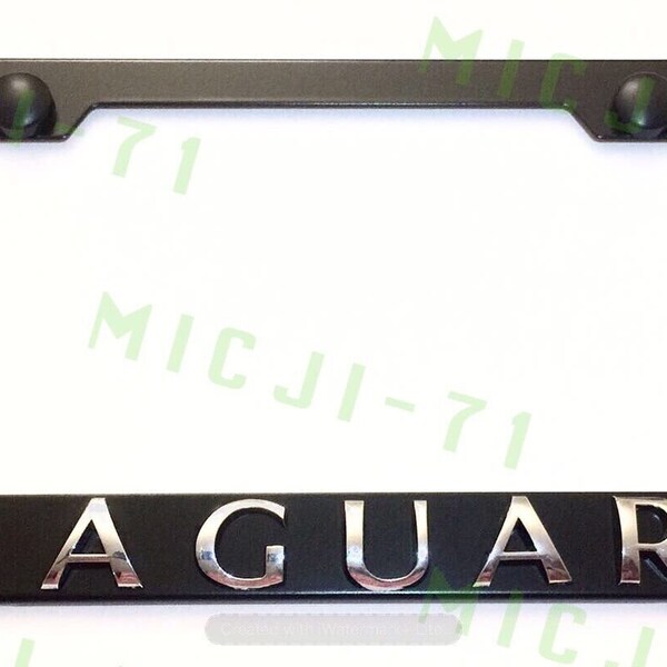 Jaguar License Plate Holder Etsy