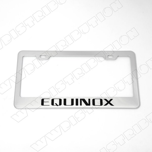 License Plate Frame In Black With Bowtie Logo